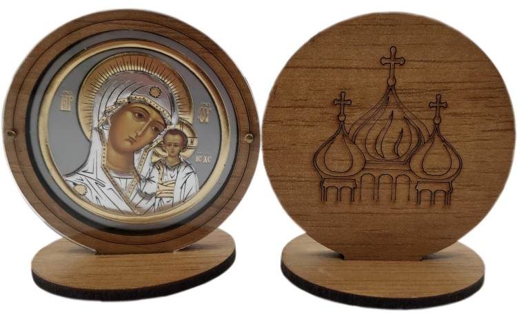 Icon on Wooden Stand 6x6