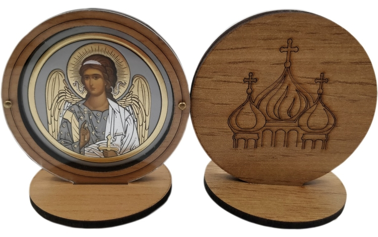 Icon on Wooden Stand 6x6