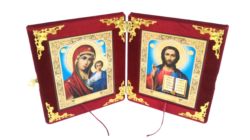 Velvet Folding Icon, Red 10x12