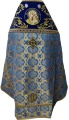 Priest Vestments Combined from Brocade "Greek Cross" with Embroidered Epitrachelion, Embroidery "Rose"
