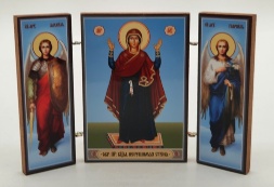 Triptych of the Mother of God "Unbreakable Wall"