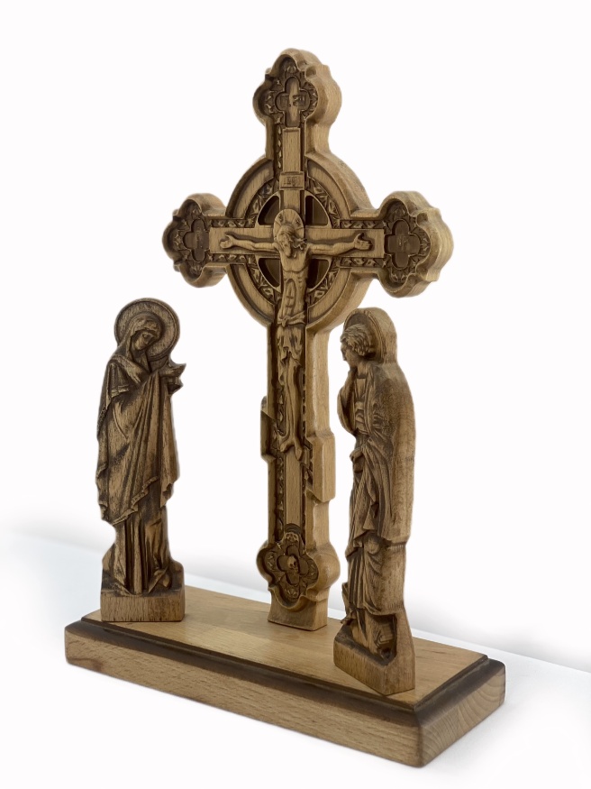 Cross on Stand, Wooden 23×22