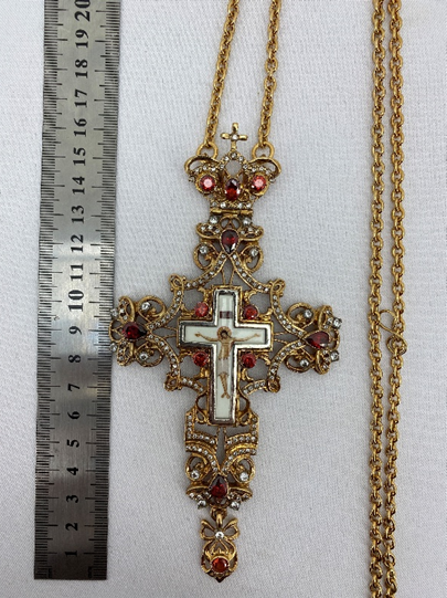 Pectoral Cross 16×8 cm, Gilded