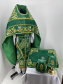 Embroidered Vestments on Velvet, Embroidered Center with Icons, Embroidered Galloon