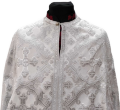 Priest Vestments Greek Style, Brocade Fabric with Sewn Galloon
