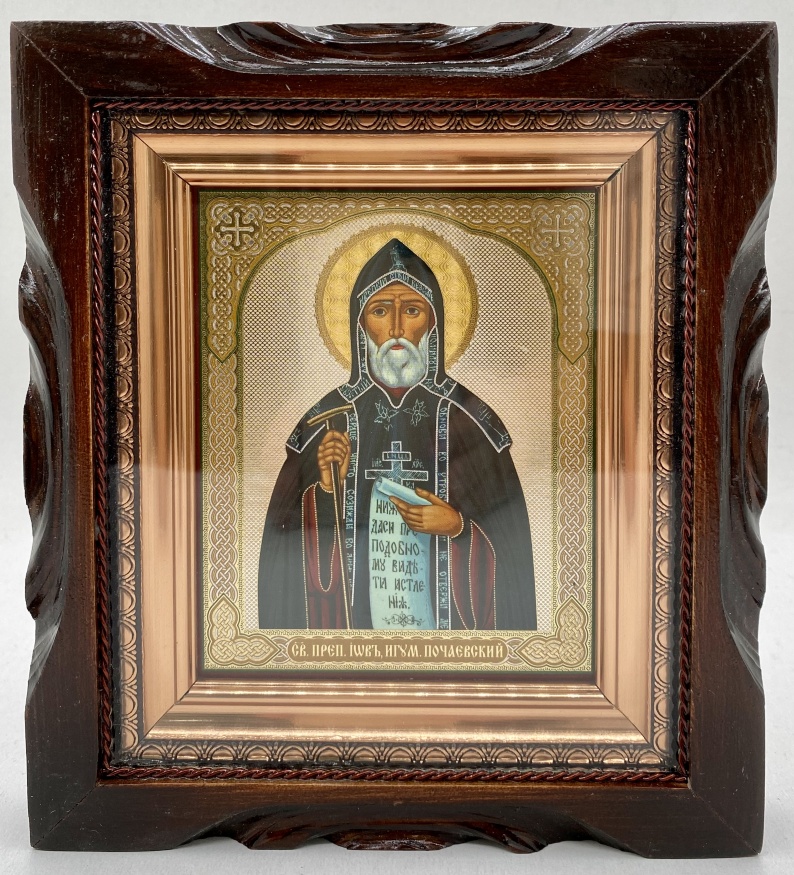 Icon of Saint Reverend Job of Pochaev 19×17