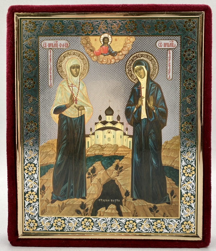 Icon of the Holy Martyr Grand Duchess Elisaveta and Barbara 23x19