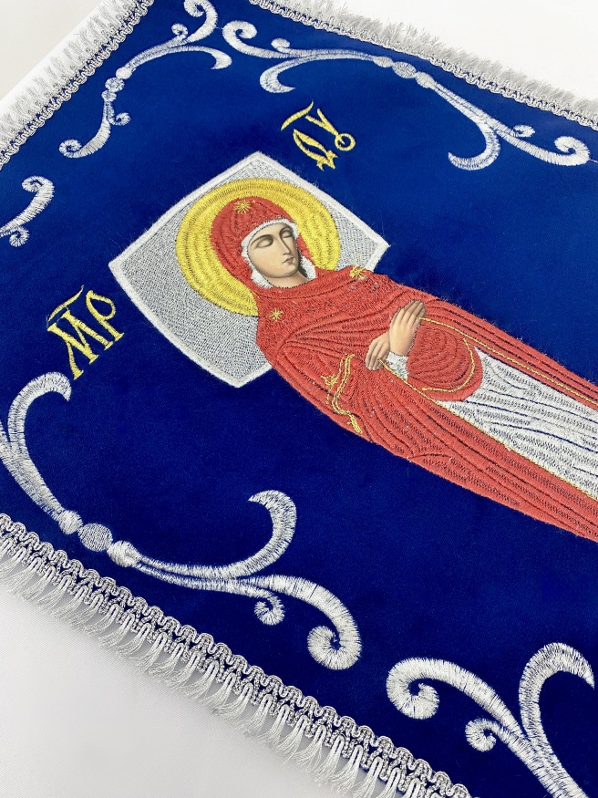 Epitaphios of the Mother of God (embroidery lily) 20×34