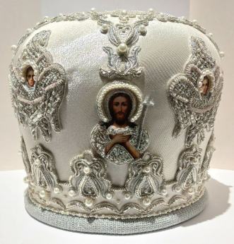 Mitre "Cherubim" Handmade, Bullion Embroidery, Raised Embroidery