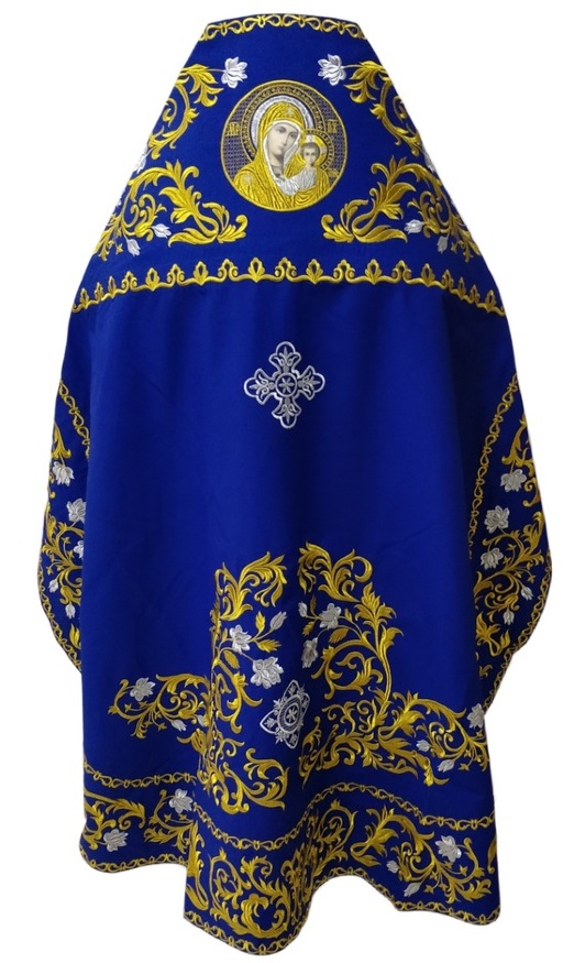 Priest Vestments, Gabardine Embroidery, "Rose" Embroidery with Embroidered Galloon