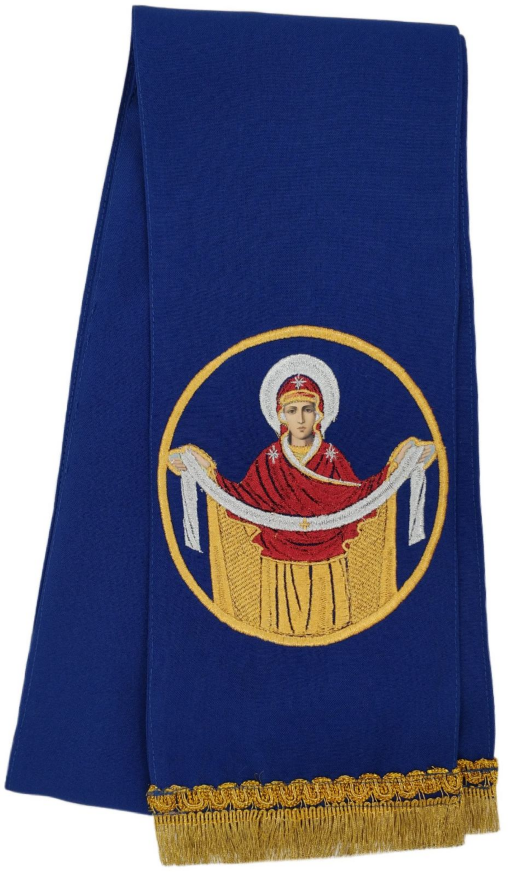 Bookmark with the Icon of the Protection of the Most Holy Theotokos