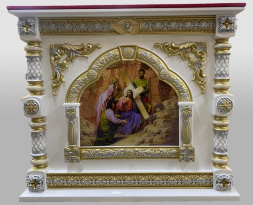 Altar Table 100×100 cm inner (103×124×124 cm) on 1 column