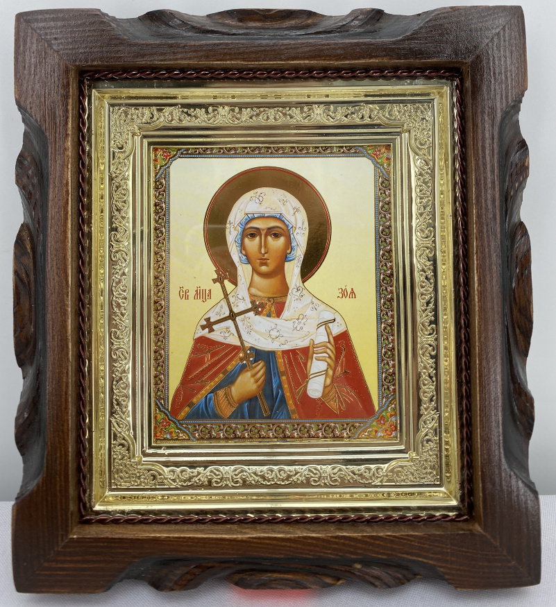 Icon of Holy Martyr Zoya 19x17