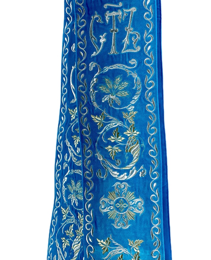 Double Orarion with Hand Cuffs, Embroidery "Leaf"