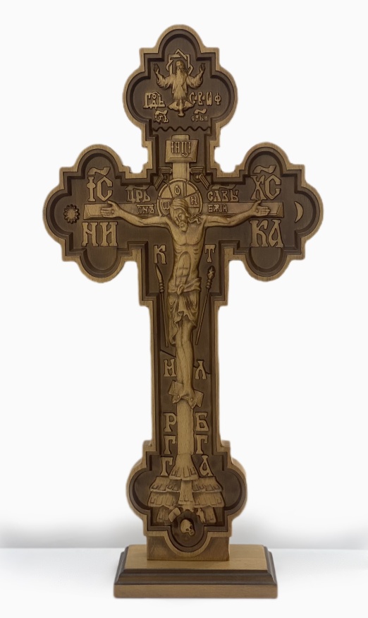 Wooden Cross on Stand 52×26