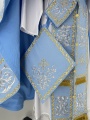 Embroidered Vestments on Brocade with "Rose" Embroidery
