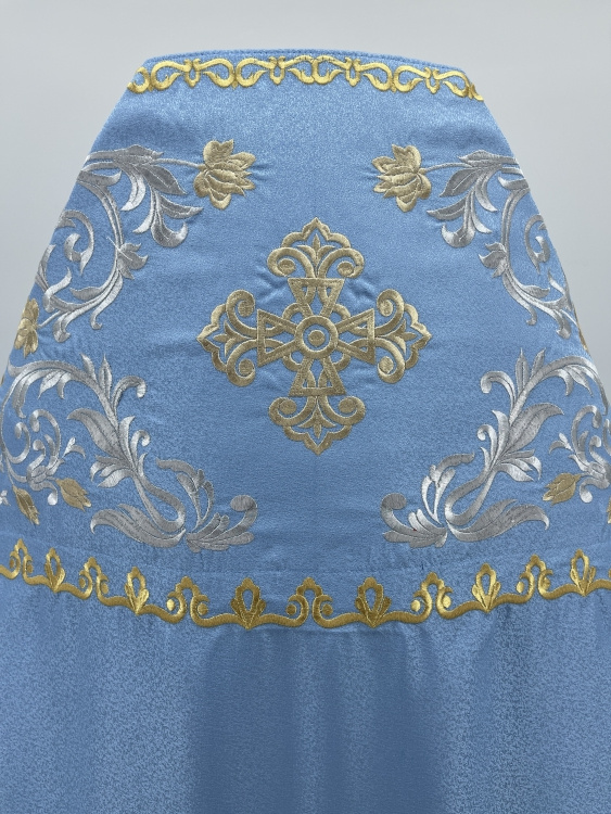 Embroidered Vestments on Brocade with "Rose" Embroidery