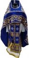 Priest Vestments, Embroidered Gabardine, "Rose" Embroidery with Embroidered Galloon