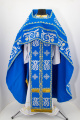 Priest Vestments, Embroidered Gabardine, "Rose" Embroidery with Embroidered Galloon