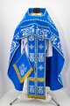 Priest Vestments, Embroidered Gabardine, "Rose" Embroidery with Embroidered Galloon