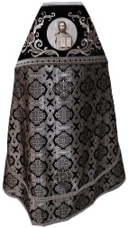 Priest Vestments Combined Brocade "Greek Cross" with Embroidered Epitrachelion, Embroidery "New Embroidery"