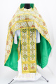 Priest Vestment, Turkish Brocade "Iveron Cross" with Sewn Braid