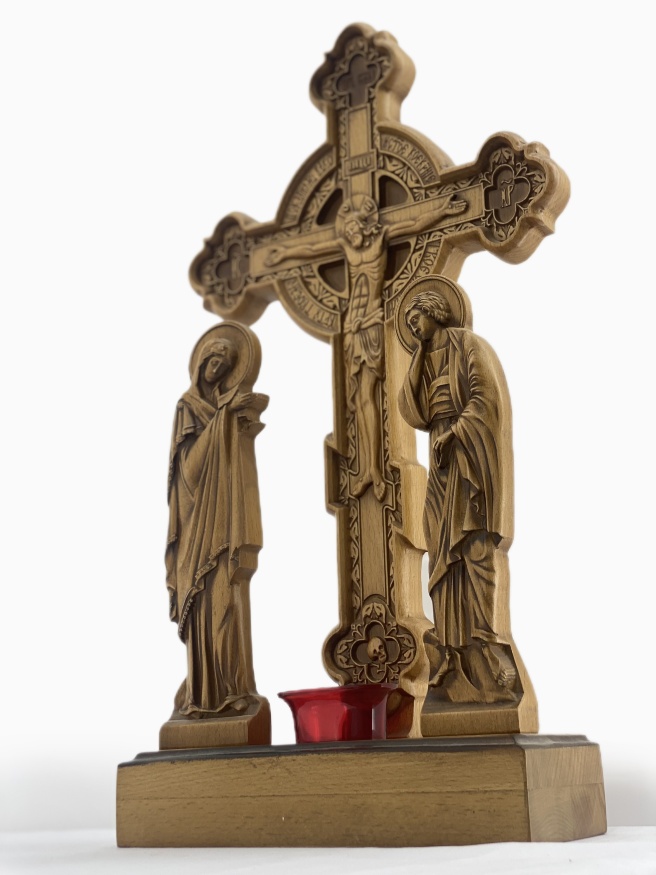 Wooden Cross on Stand 49×26