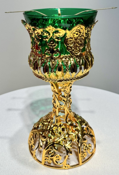 Altar Glass Vigil Lamp high (China) 21×10.5cm