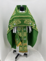 Priest Vestments, Embroidered Gabardine, Embroidered Center with Embroidered Galloon
