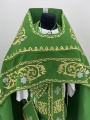 Priest Vestments, Embroidered Gabardine, Embroidered Center with Embroidered Galloon