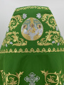 Priest Vestments, Embroidered Gabardine, Embroidered Center with Embroidered Galloon