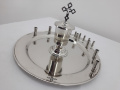 Unction Set, nickel, Ø30.4cm, height 18cm