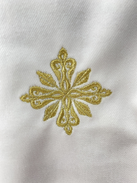 Combined priest vestment embroidered on velvet, with embroidered icons, "Paschal" embroidery