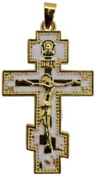 Pectoral Cross (White Enamel)