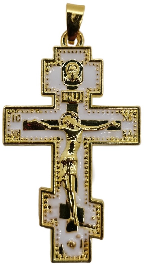 Pectoral Cross (White Enamel)
