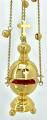 Large Round Gilded Censer with Bells