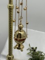 Large Round Gilded Censer with Bells