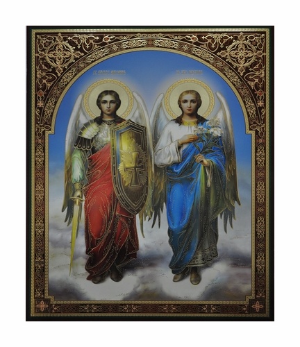 Icon of Archangels Michael and Gabriel 30x40