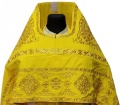 Priest Vestment Embroidered on Gabardine, Embroidery "Circle" with Embroidered Galloon