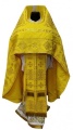 Priest Vestment Embroidered on Gabardine, Embroidery "Circle" with Embroidered Galloon