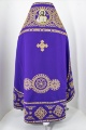 Priest Vestment Embroidered on Gabardine, Embroidery "Circle" with Embroidered Galloon