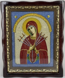 Icon of the Mother of God "Seven Arrows" 53×42.5