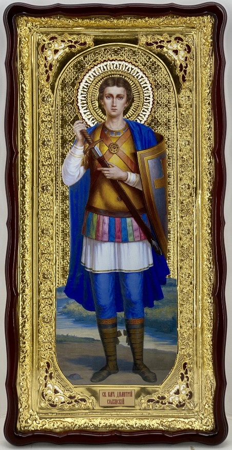 Icon of Saint Great Martyr Demetrius of Thessaloniki 121×61