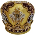 Mitre "Cherubim" yellow-burgundy