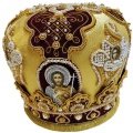 Mitre "Cherubim" yellow-burgundy