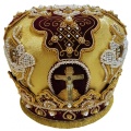 Mitre "Cherubim" yellow-burgundy