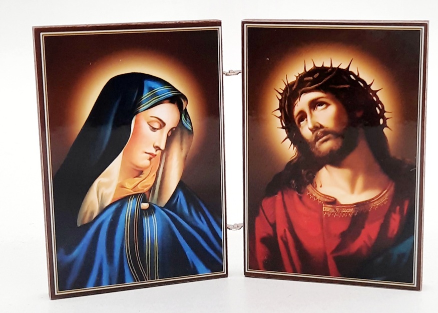 Diptych Christ in the Crown of Thorns and Theotokos