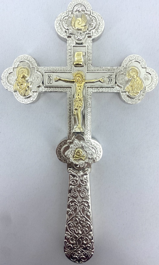 Altar Cross, brass, No. 4, 21.5×12.5 cm