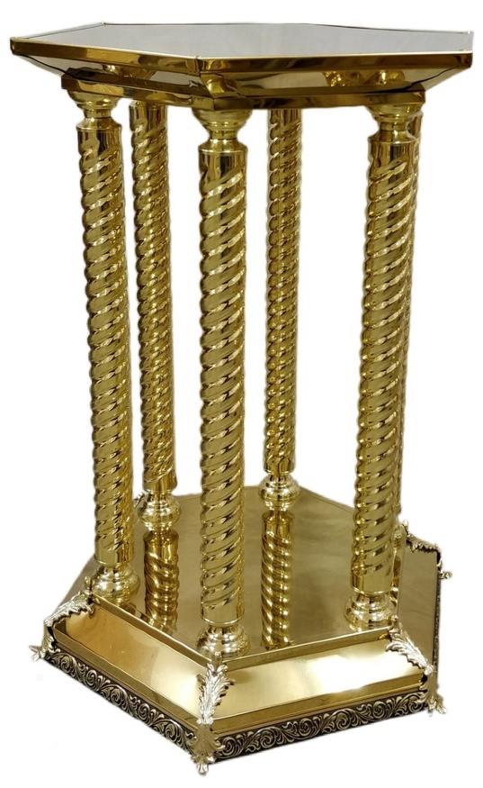 Stand for a reliquary or for a pouring dish 64×55.5 cm (height 90.5 cm)