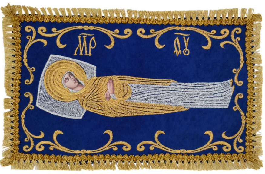 Shroud of the Mother of God (embroidery lily) 20×34